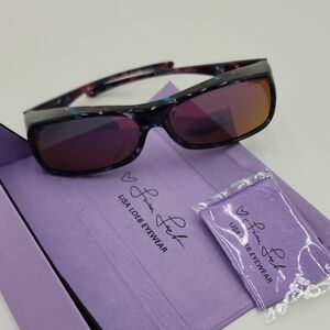 Lisa Loeb Eyewear By Jonathan Paul Purple With Case And Microfiber‎ Towel